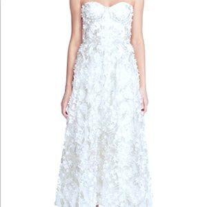 Marchesa Notte White 3D Wedding Dress